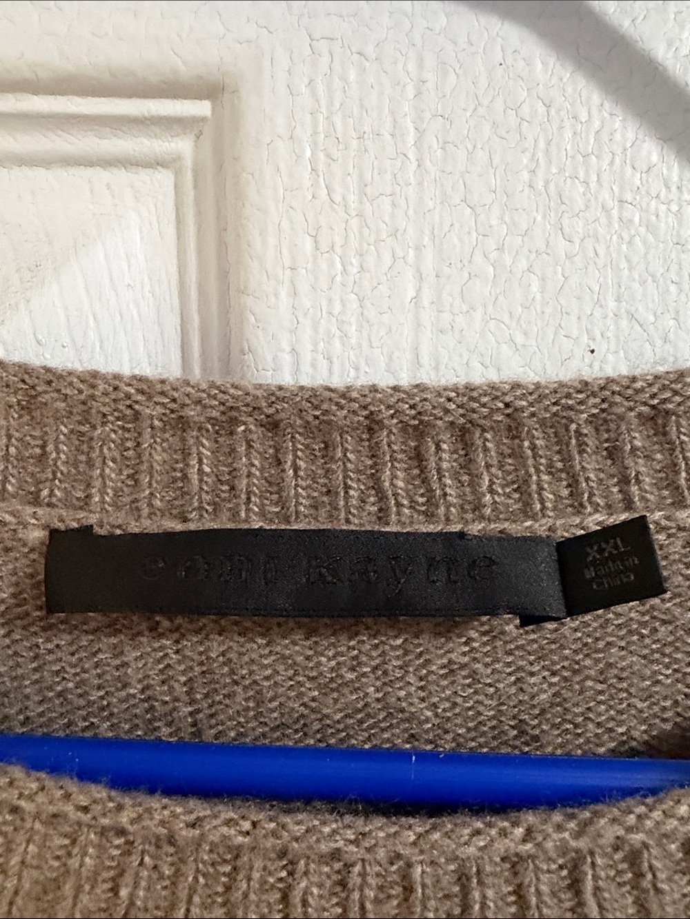 Jenni Kayne Everyday Crewneck Women’s Sweater in Taupe - Picture 3 of 3